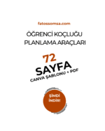 Öğrenci Koçluğu: Zaman Yönetimi  & Planlamalar  Koçluk Araçları (Canva Şablonu + PDF) - Görsel 9