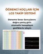 Öğrenci Koçluğu: LGS Takip Çizelgeleri (Google Sheet) - Görsel 4