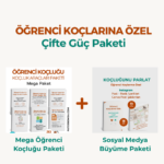 Mega Öğrenci Koçluğu Paketi + Sosyal Medya Paketi ( Post İçerik + Şablon)