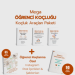 Mega Öğrenci Koçluğu Paketi + Sosyal Medya Paketi ( Post İçerik + Şablon)