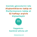 Performas Göstergeli Yıllık, Haftalık Planlayıcı, Günlük Program Planlayıcı, Görev İzleyici, Yapılacaklar Listesi, Günlük Kontrol Listesi, Alışkanlık Planlayıcı, Üretkenlik Planlayıcı, Gündem Google E-Tabloları - Görsel 4