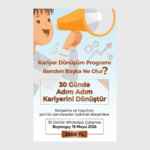Benden Başka Ne Olur? Kariyer Dönüşüm Programı, Kariyer Planlama